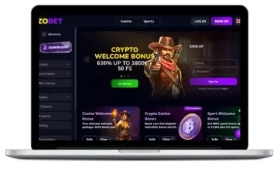 ZizoBet live casino on a computer