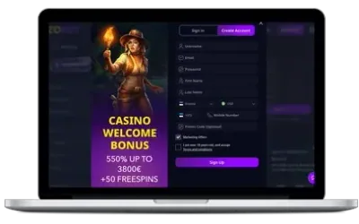 ZizoBet slots on desktop